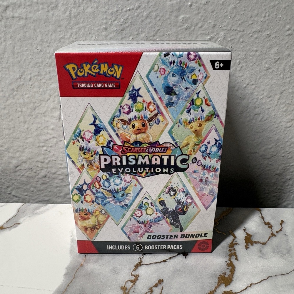 Pokemon TCG Prismatic Evolutions Booster Bundle 6 Packs Factory Sealed 2025